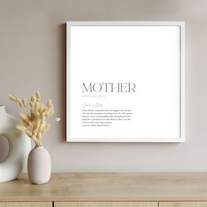 mother definition print