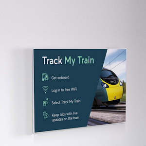 Products: A4 Ladscape Acrylic Wall Mounted Adhesive Taped Display Sleeve