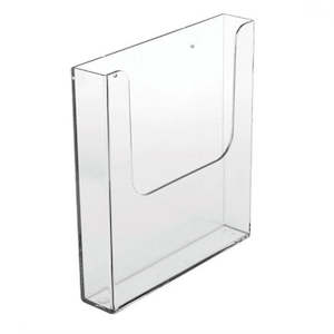 Acrylic Brochure Holder A5 Wall Mounted