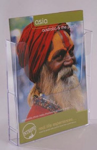 Brochure Leaflet Display Holders Wall Mounted Freestanding: Acrylic Brochure Holder A4 Wall Mounted