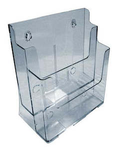 Acrylic Brochure Holder A4 2Tier