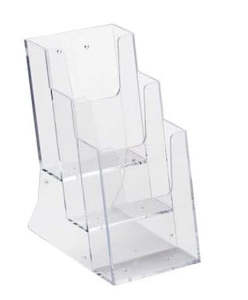 Acrylic Brochure Holder DLE 3 Tier