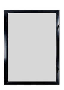 Poster Displays Snap Frames Bulletin Holders: Outdoor Black A1 Lockable Poster Frame