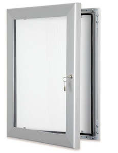 Poster Displays Snap Frames Bulletin Holders: Outdoor Silver Lockable Poster Frame A3