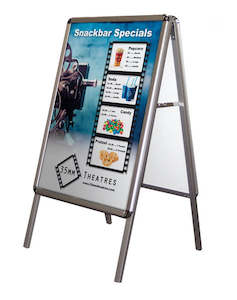 Poster Displays Snap Frames Bulletin Holders: Footpath A frame sign Holder A1