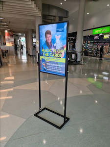 A1 Poster Stand / Retail Sign Holder AC12 Black