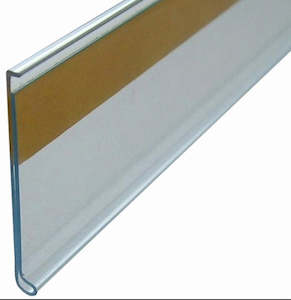 Data Ticket Strip: Data Ticket Strip 45mm Flat Clear x 900mm length Buy 20+ Save 10% - 100+ Save 20%