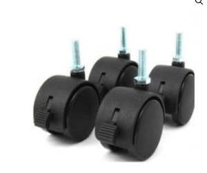 Castors Hooded set of 4