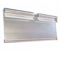 Slatwall Metal Display Acessories: Price Prong PVC Clear Ticket Holder 55mm x 39mm Pack of 25