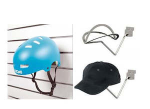 Slatwall Metal Display Acessories: Slatwall Hat / Helmet Holder