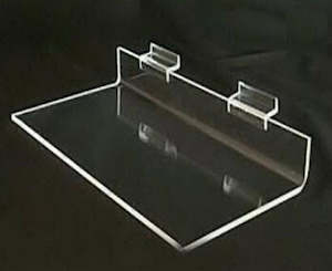 Slatwall Acrylic Displays Holders: Slatwall Acrylic Shoe Display Shelf