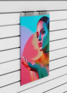 Slatwall Acrylic A3 Portrait Display Sleeve