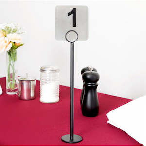 Table Card Holder Black 12"