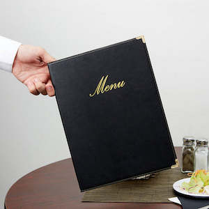 Restaurant A4 Menu Holder Classic Black