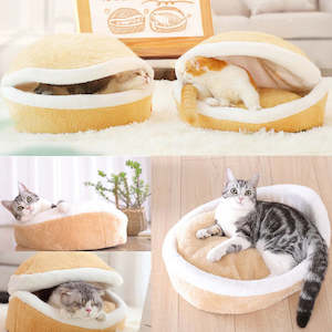 Clam Shell Pet Bed for Cats