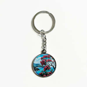 Internet only: NZ Pohutukawa Tree Keychain