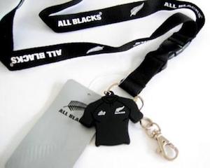 All Blacks Rugby Lanyard Neck Strap