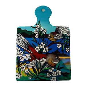 Jo May NZ Fantail Birds Trivet Pot Stand