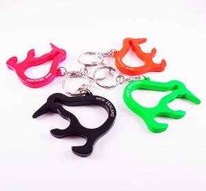 Internet only: Fluoro Kiwi Bottle Opener Keychains