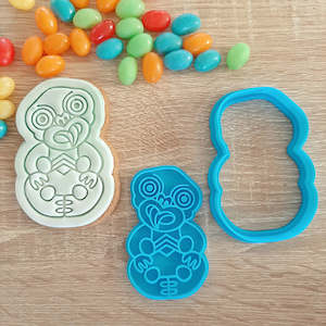 Maori Tiki Cookie Cutter and Fondant Stamp