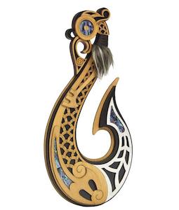 Internet only: Maori Manaia Fish Hook Wall Art