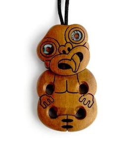 Internet only: Maori Kauri Tiki Necklace