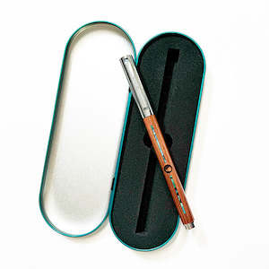 Internet only: Boxed Wooden NZ Pen with Paua Shell and Kiwi Engraving