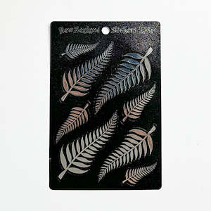 Shiny NZ Silver Fern Stickers Decals