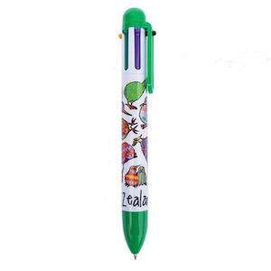 Internet only: Cute NZ Kiwi Pen with 6 Ink Colours