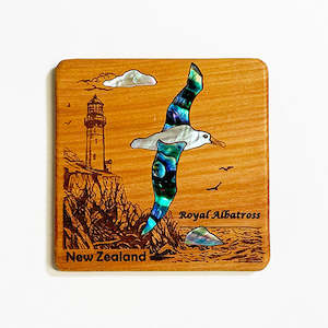 Totara and Paua Shell NZ Royal Albatross Fridge Magnet