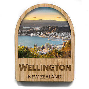 Wellington Harbour NZ Fridge Magnet