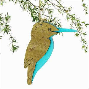 NZ Kotare Kingfisher Hanging Ornament