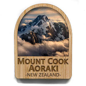 Internet only: Mount Cook Aoraki NZ Bamboo Fridge Magnet