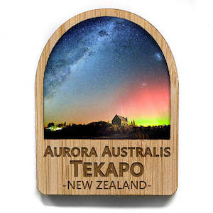 Internet only: Aurora Australis Tekapo NZ Fridge Magnet