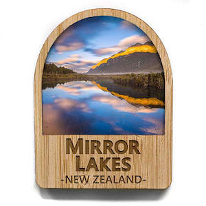 Internet only: Mirror Lakes Milford NZ Fridge Magnet