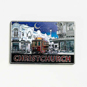 Internet only: Christchurch NZ Tram Foil Fridge Magnet