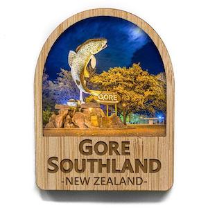 Gore Southland NZ Bamboo Fridge Magnet