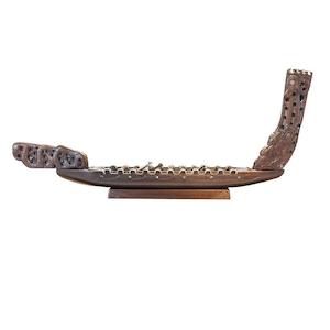 Stunning XL Metre Long Maori Waka Taua Canoe