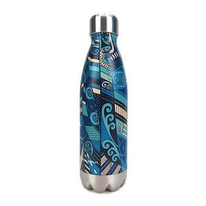 Hot and Cold Maori Koru Insulated Drink Bottle