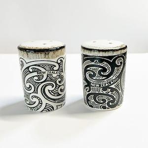 Maori Tattoo Design Salt and Pepper Shakers