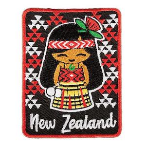 New Zealand Maori Girl Iron on Patch