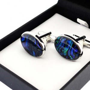 Internet only: NZ Paua Shell Cufflinks