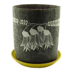 Jo Luping Ecofelt Plant Growbag with Kowhai Print