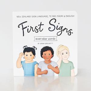 Internet only: First Signs Book - Teach Your Baby Sign Language Maori and English