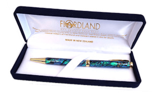 Quality NZ Paua Shell Pen in Velvet Box