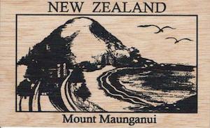 Internet only: Mt Maunganui NZ Wooden Postcard