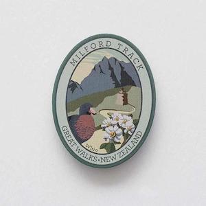 Internet only: Milford Track NZ Great Walk and Whio Blue Duck Pinback Badge