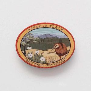 Paparoa Track Great Walks NZ and Weka Pinback Badge