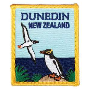 Internet only: Dunedin NZ Albatross and Penguin Iron On Patch