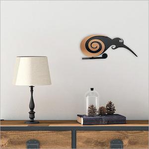 2-Tone Koru Kiwi Bird Wall Art